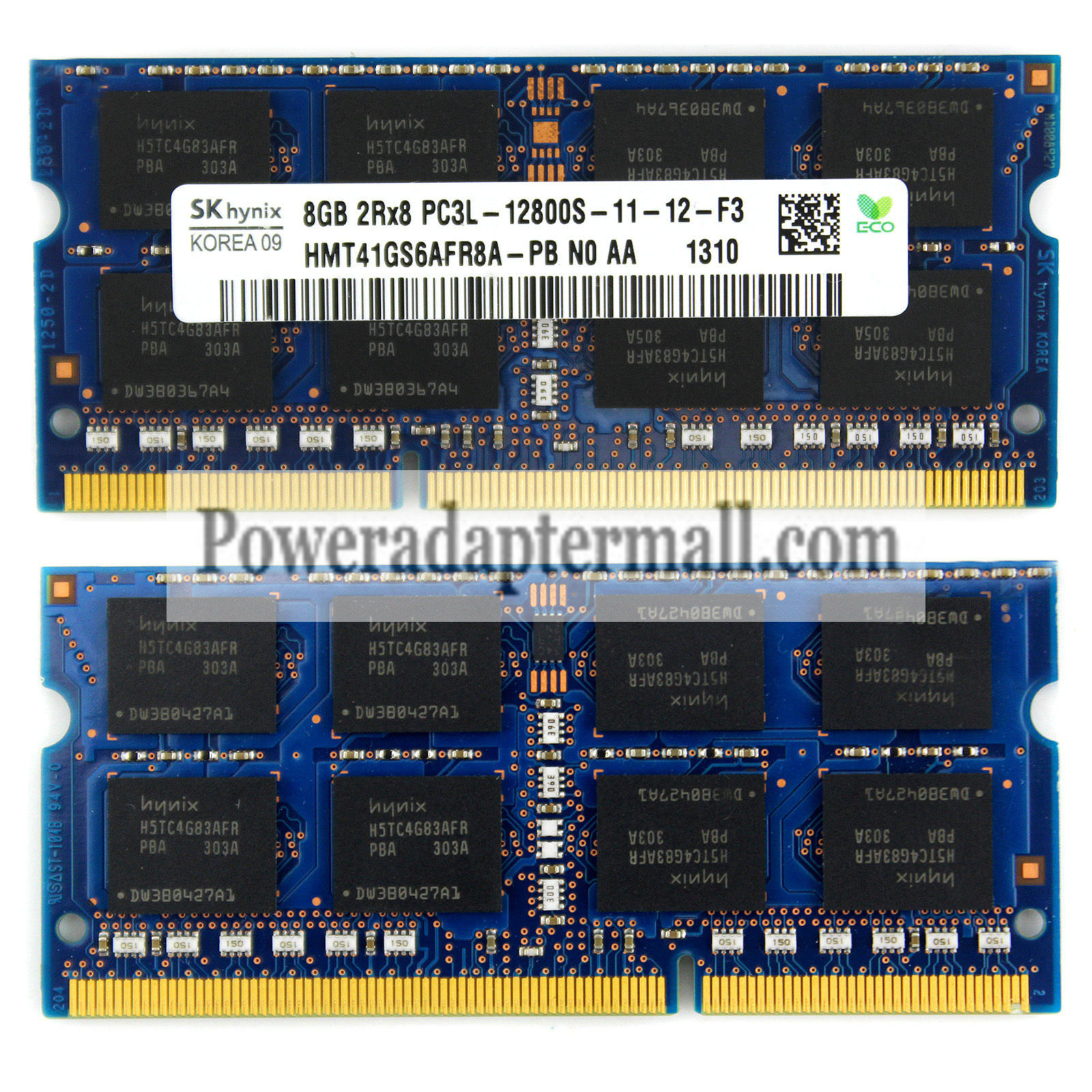 SODIMM DDR3 Hynix 8GB 2Rx8 PC3L-12800S HMT41GS6AFR8A-PB Memory